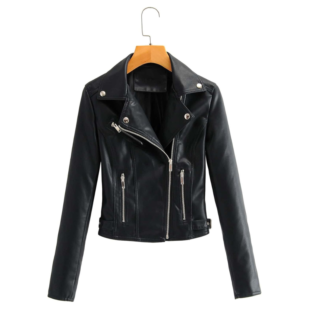Chaqueta Biker De Cuero