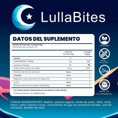 Lullabite™ Gomitas Naturales para Dormir