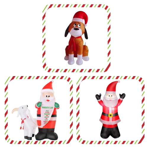 Pack 1 Inflables Decorativos Navideños