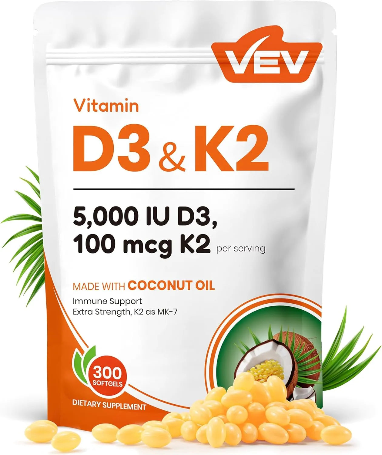 PACK 3 - Vitamina D3 K2 Capsulas