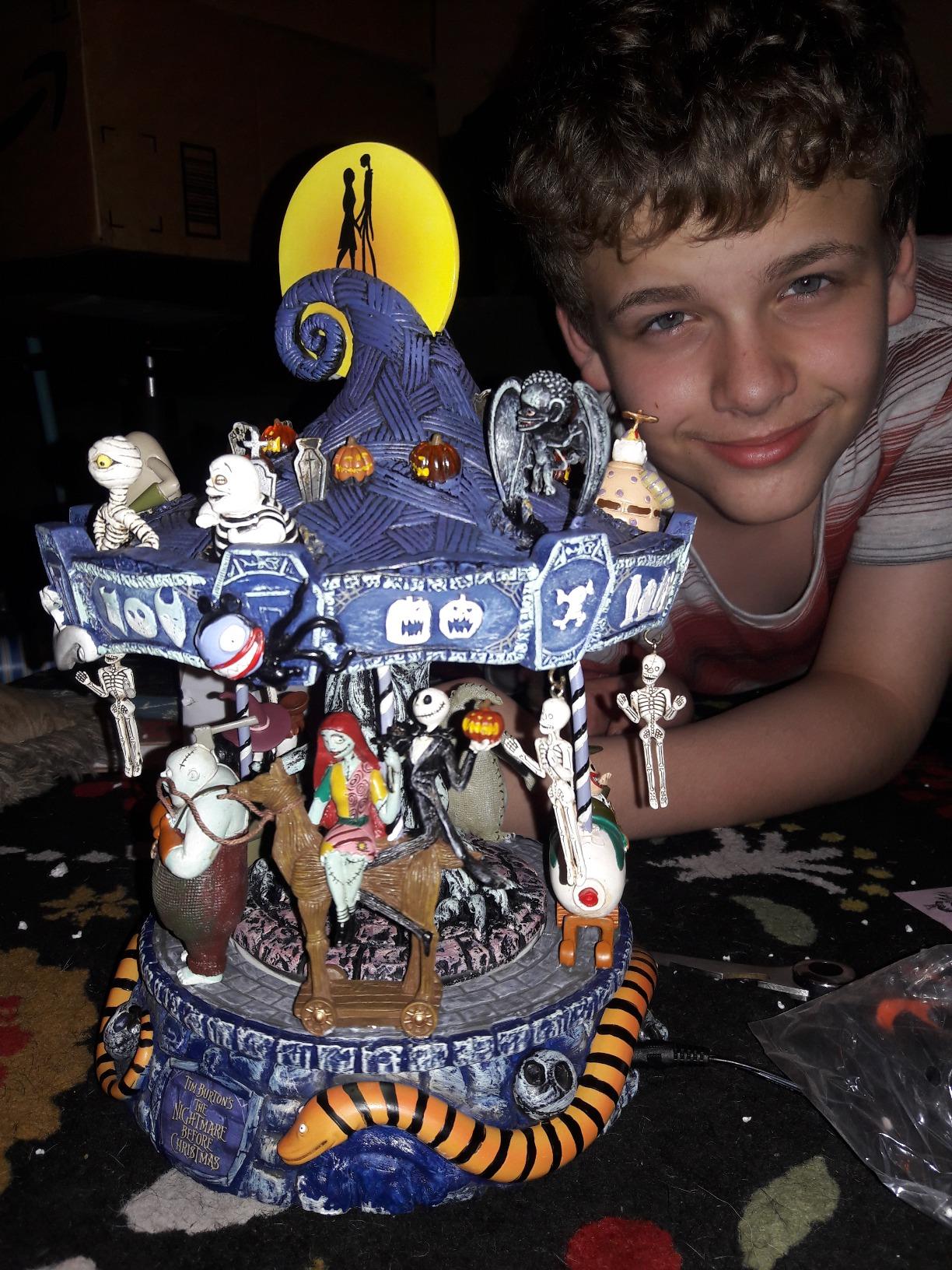 Mini carrusel giratorio Pesadilla antes de Navidad