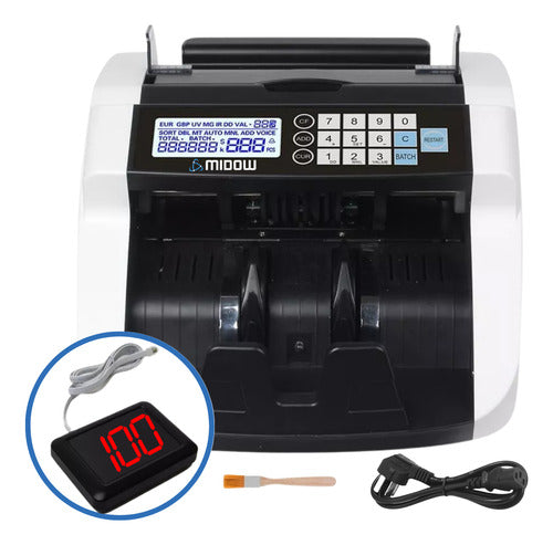Contadora De Billetes Con Detector Falsos Mdcb/01 Midow