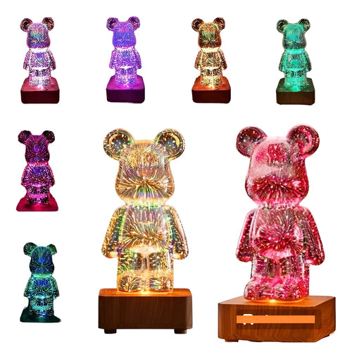 Pack 3 Oso Lámpara Luzdenoche 3d Infinito