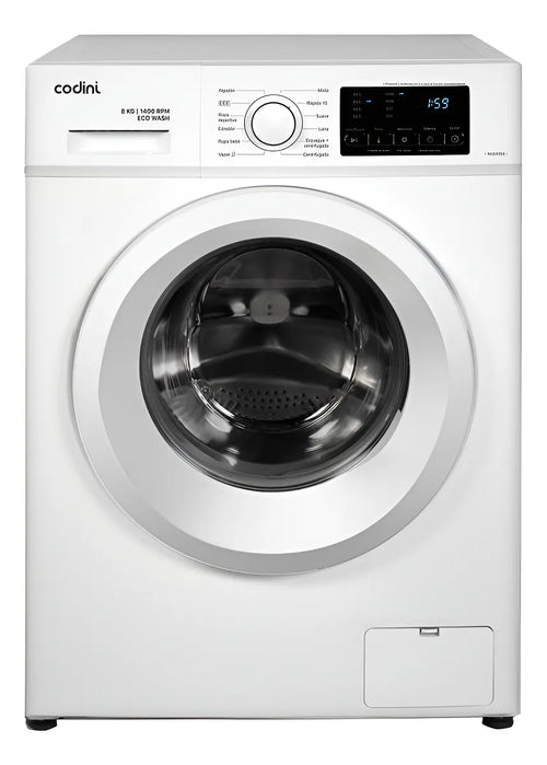 Lavarropas Automático Codini 8014 Blanco 8kgs 1400rpm