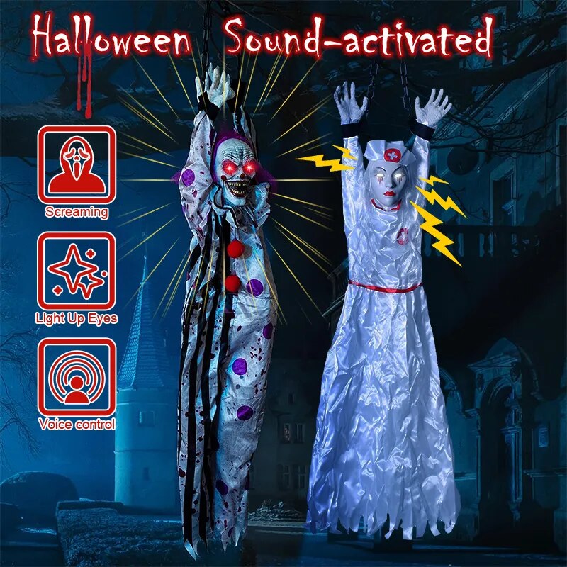 Fantasma Colgante Interactivo de Halloween