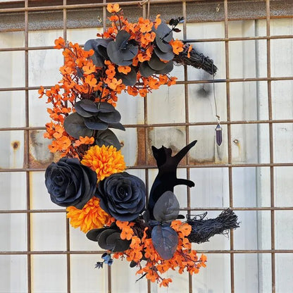 Guirnalda decorativa felina para Halloween