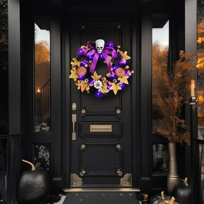 Corona de Halloween con Calavera