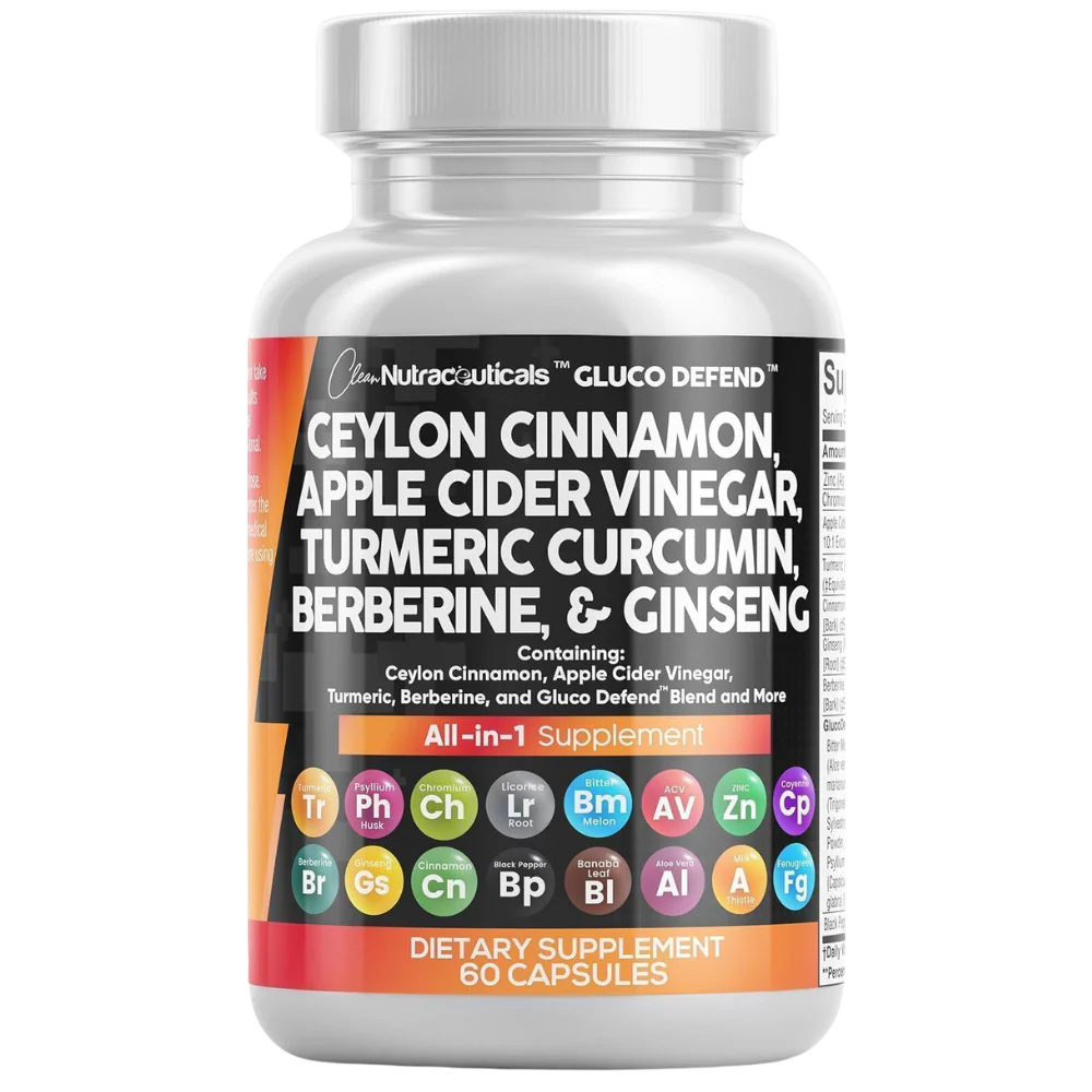 Suplemento Todo en Uno GlucoDefend™ con Ceilán Orgánico