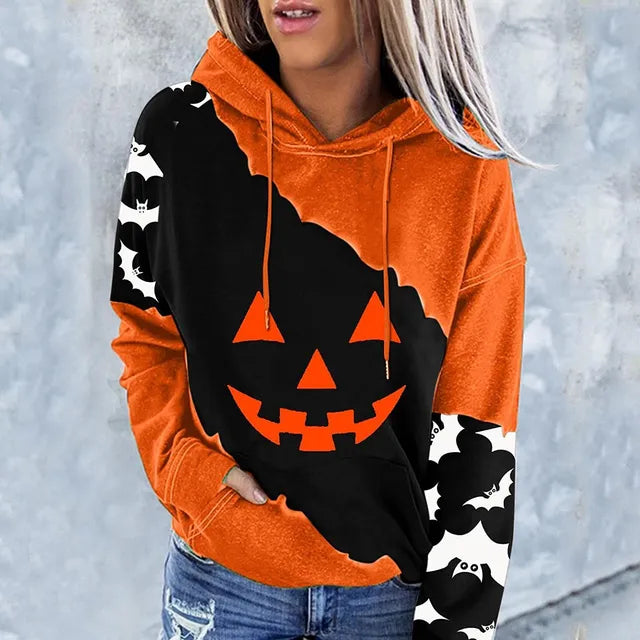 Sudadera con Capucha de Calabaza