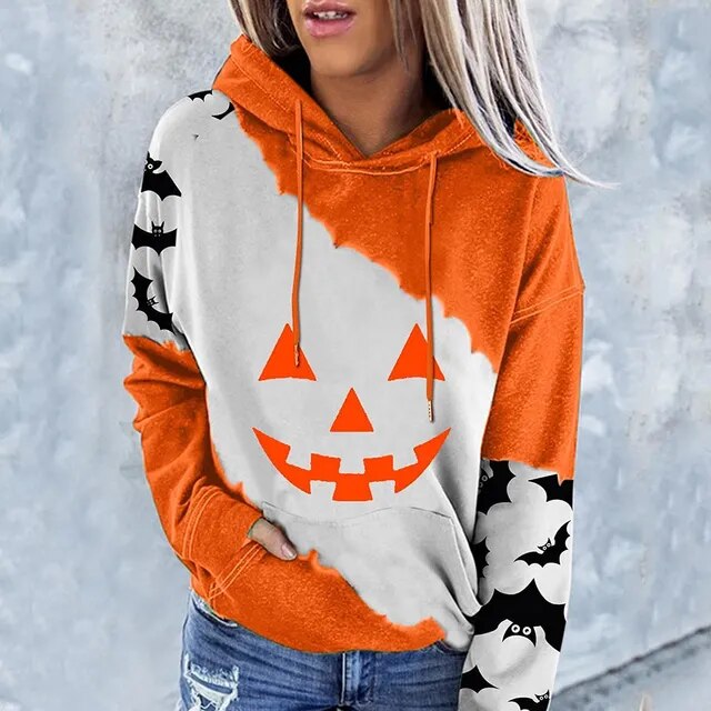 Sudadera con Capucha de Calabaza