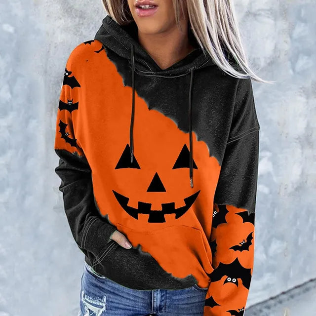 Sudadera con Capucha de Calabaza