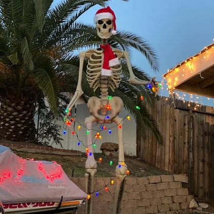 Esqueleto Gigante de 3 Metros con Ojos LED